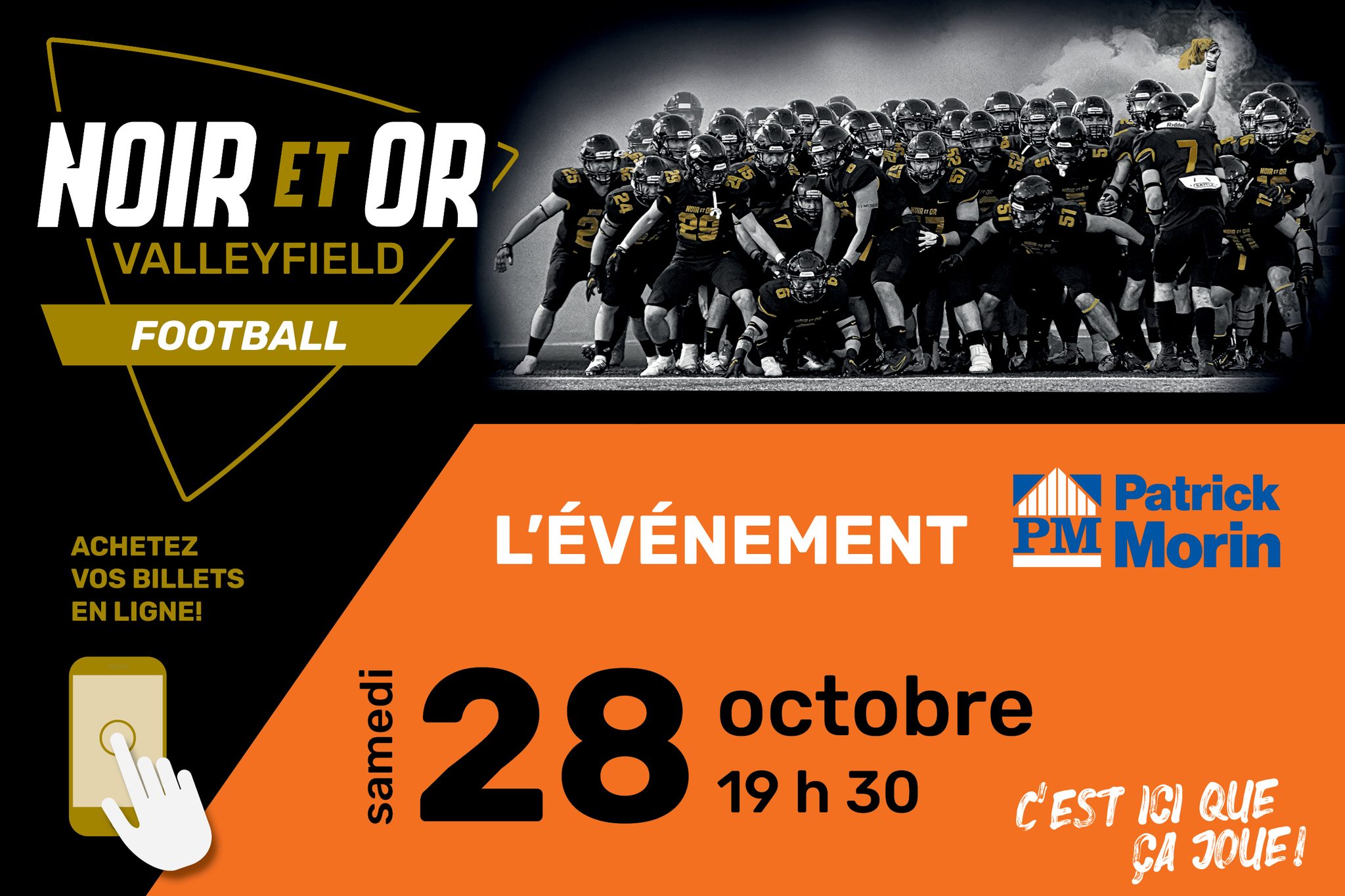 4e match à domicile Football Noir et Or Cégep de Valleyfield